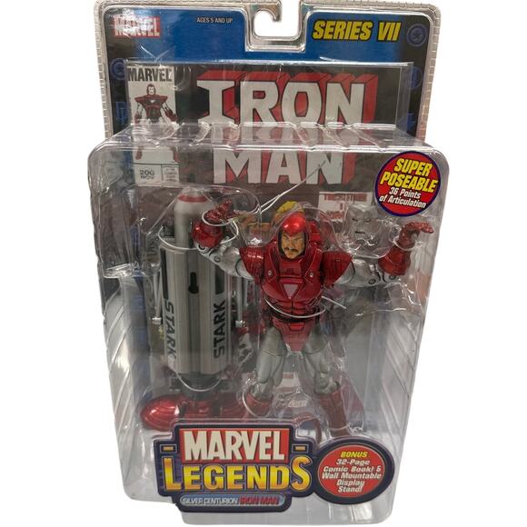 Toy Biz Marvel Legends Series VII Silver Centurion Iron Man Sealed 2004 - Picture 1 of 4